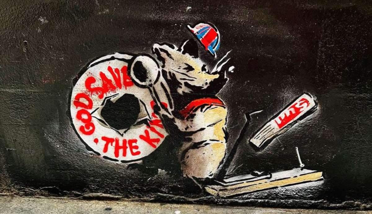 Banksy-Inspired Artwork Popped Up in Glasgow