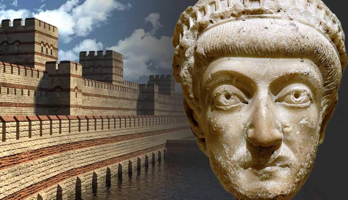 Who Built the Theodosian Walls of Constantinople?