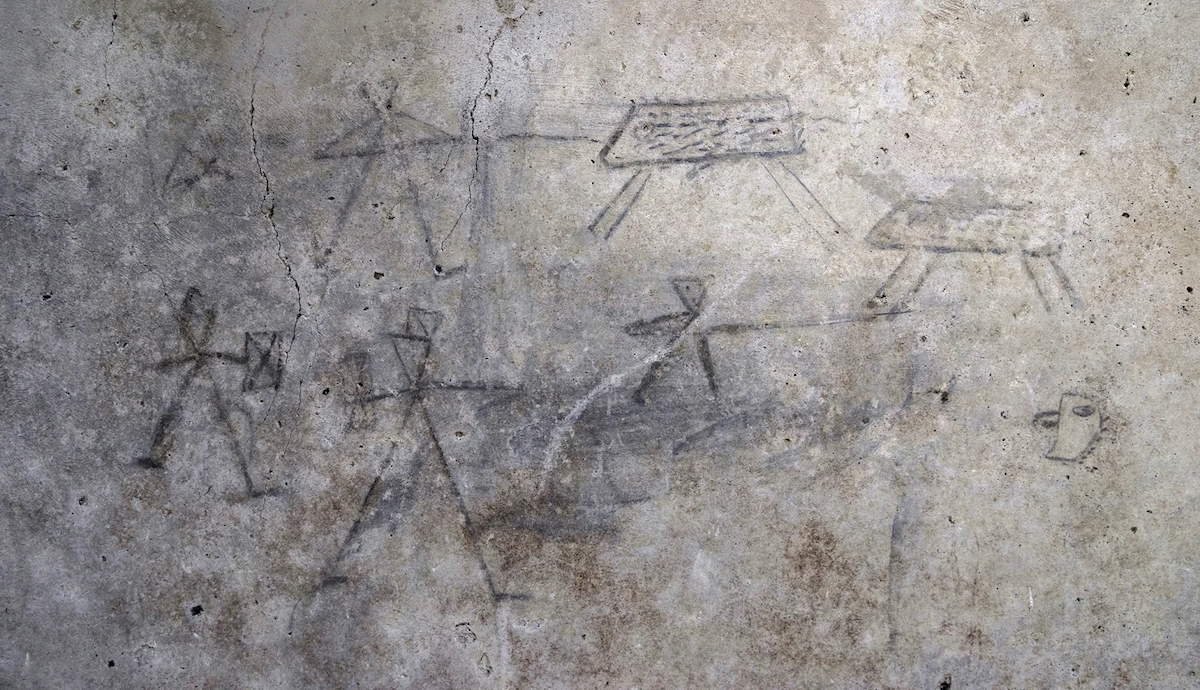 Children’s Drawings of Gladiators Discovered in Pompeii