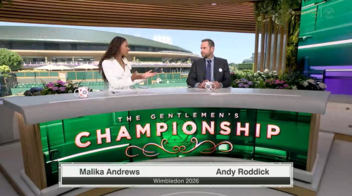 Andy Roddick's Wimbledon TV debut is giving fans another reason to tune in