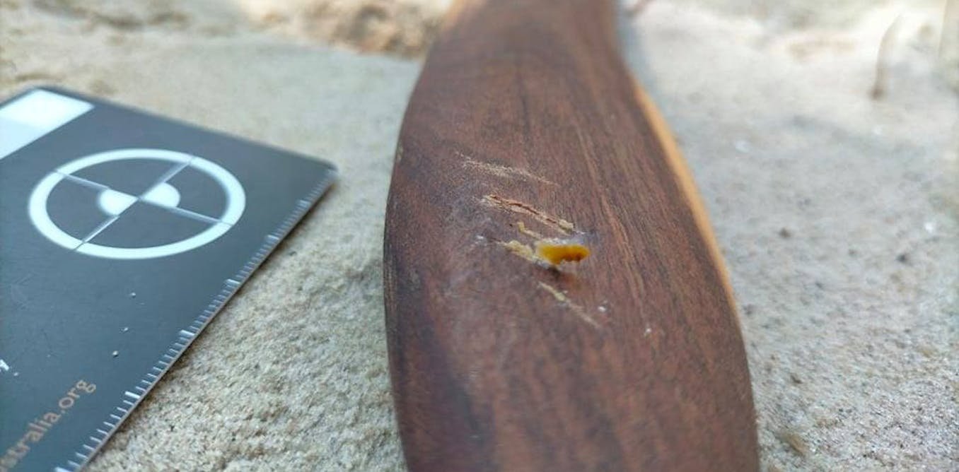 Mysterious markings on boomerangs reveal a use of this