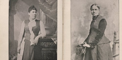 The hidden story of two African American women looking out from the pages of a 19th-century book
