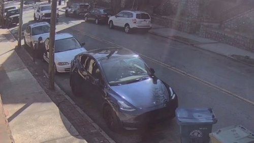 Tesla owner returns to baffling scene in parking lot: 'I don't even understand the logic'