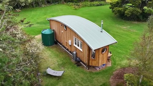 Proud homeowner gives tour through unique, nature-inspired tiny home: 'What a beautiful place'