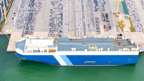 Major EV company unveils record-breaking car carrier set to transport thousands of vehicles: '[Enhanced] operational efficiency'