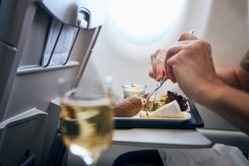 Business class airline passenger shares shocking photo of his ‘insulting’ in-flight meal: ‘[This] seems especially important’