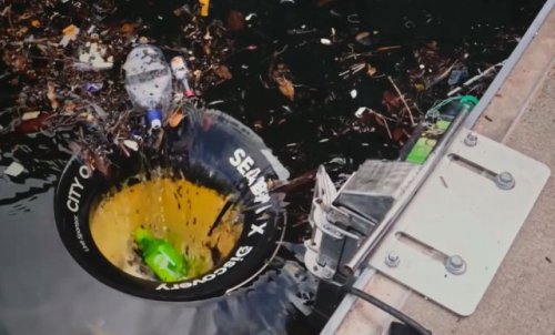 Shipbuilding surfers invent high-tech 'seabins' to suck up ocean trash: 'Holding true to our mission'