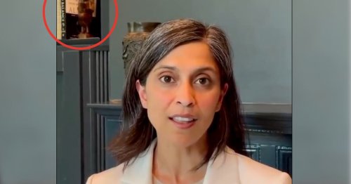 Usha Vance Accidentally Reveals Very Un-MAGA Item on Her Shelf