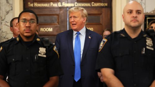 A Pissed Off Trump Shows Up for His Bank Fraud Trial