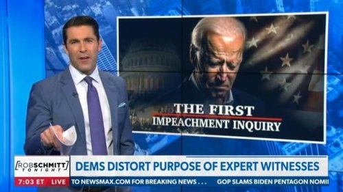 Newsmax Host Says ‘Firsthand Evidence’ of Biden Corruption Too High a Bar
