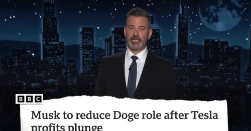 Jimmy Kimmel: Only One Way for Elon Musk to Save Tesla