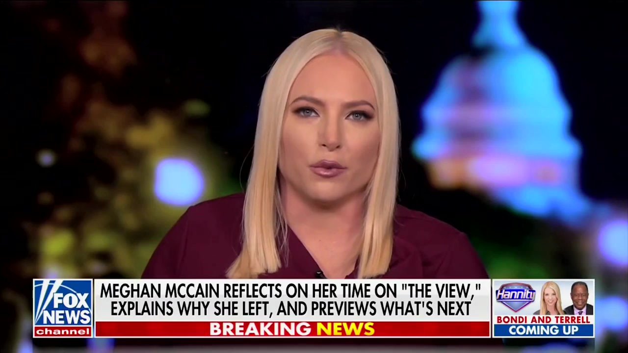 Meghan McCain Tells Hannity That Liberals ‘Punished’ Her for 'Not Voting for President Obama’