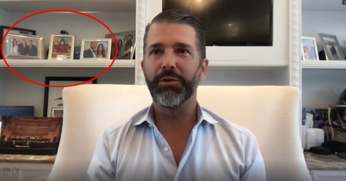 Don Jr. Caught With Photos of His Ex Kimberly Guilfoyle During Livestream