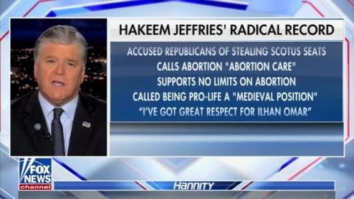 Sean Hannity Lists All the Reasons He Dislikes Pelosi Replacement Hakeem Jeffries