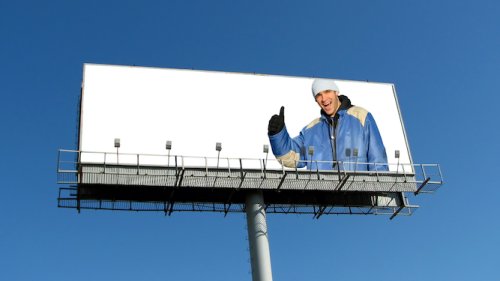 Man purchases billboard to announce he has completed a chore