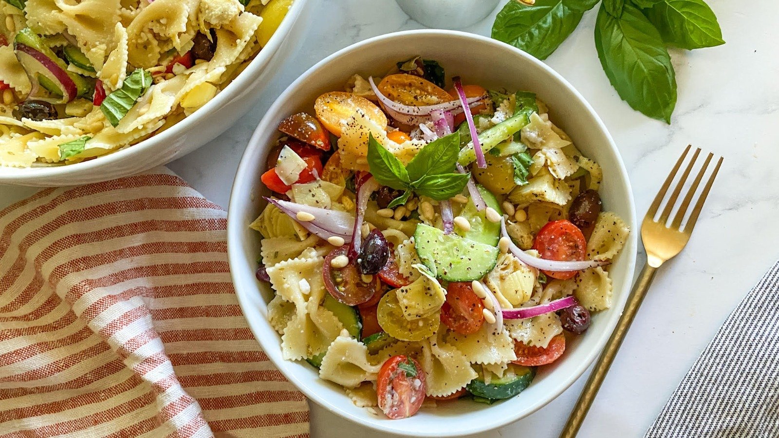 Easy Mediterranean Pasta Salad Recipe