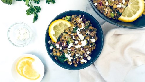 Jennifer Aniston-Inspired Spring Lentil Tabbouleh Salad Recipe