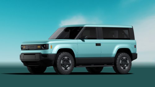 The Slate Truck Can Become a Budget Defender SUV With Optional IKEA-Style Kit