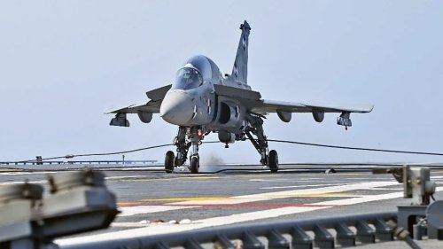 First Fighters Land Aboard India’s First Homegrown Aircraft Carrier