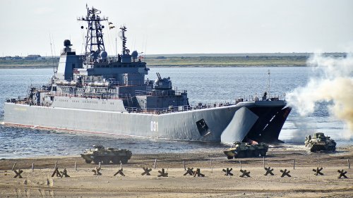 Russian Landing Ships Leave Baltic Sea Raising Concerns That Ukraine May Be Their Final Destination