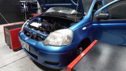 This 9,000-RPM, Prius-Engined Toyota Echo Sounds Seriously Good