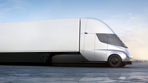 Here Is the 500-Mile, 80,000-Pound, All-Electric Tesla Semi Truck