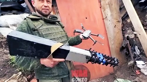 Russian-Backed Separatist Shows Off Questionable Homemade Counter-Drone Jamming Gun