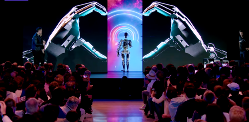 Elon Musk Reveals Prototype Humanoid Tesla Robot at AI Day