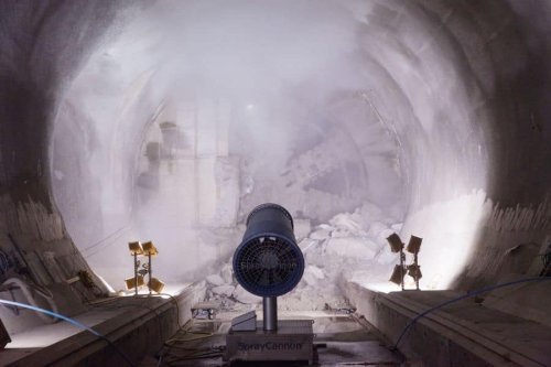 Surveying Crossrail's tunnels from space
