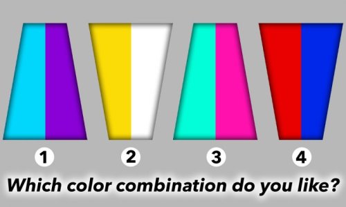 Psychology Test: The Color Combinations You Pick Can Reveal Your Personality