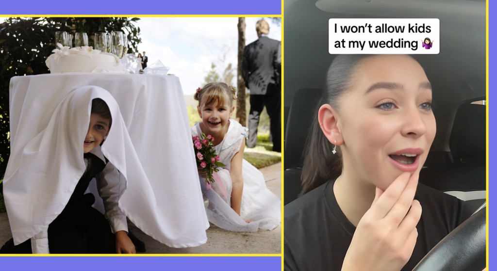 Woman starts heated parental debate after banning kids from her wedding