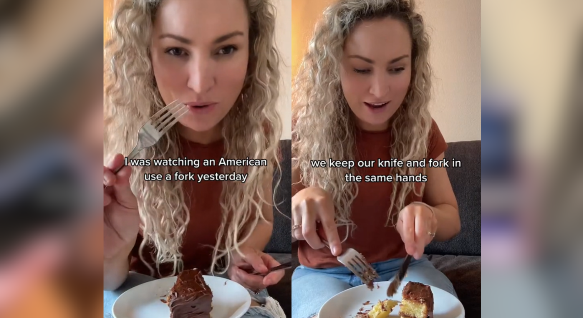Most Americans use and hold cutlery differently to Europeans and 'they can't stand it'