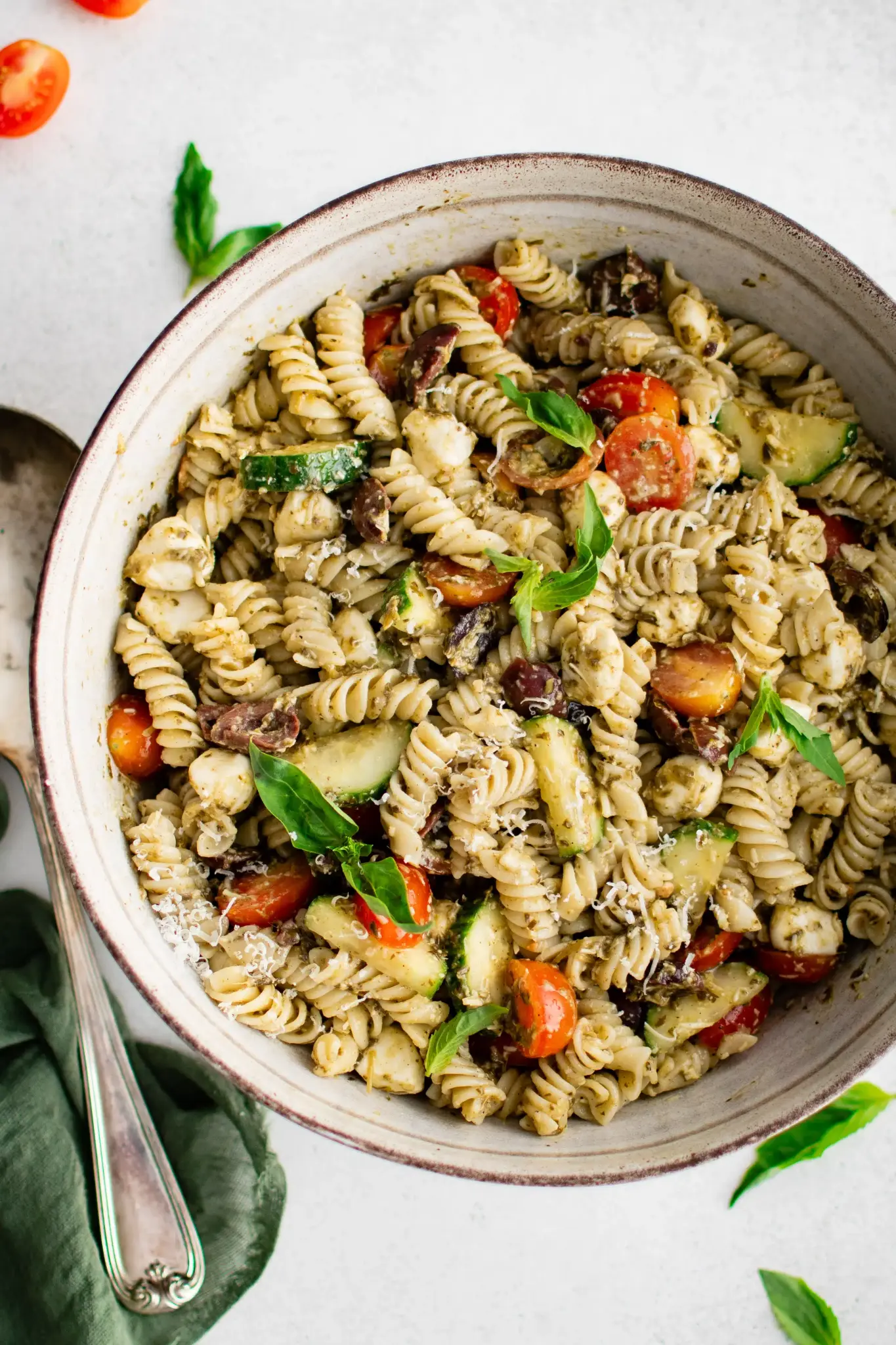Easy Pesto Pasta Salad