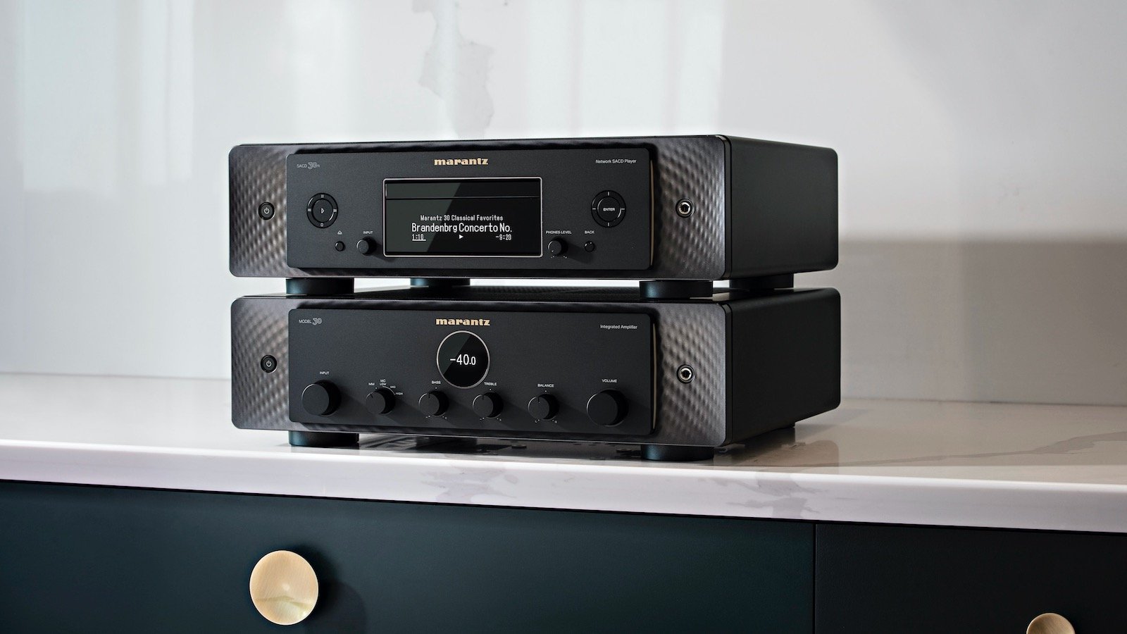 Marantz MODEL 30 & SACD 30N amplifier audio streamer series produces unforgettable sound