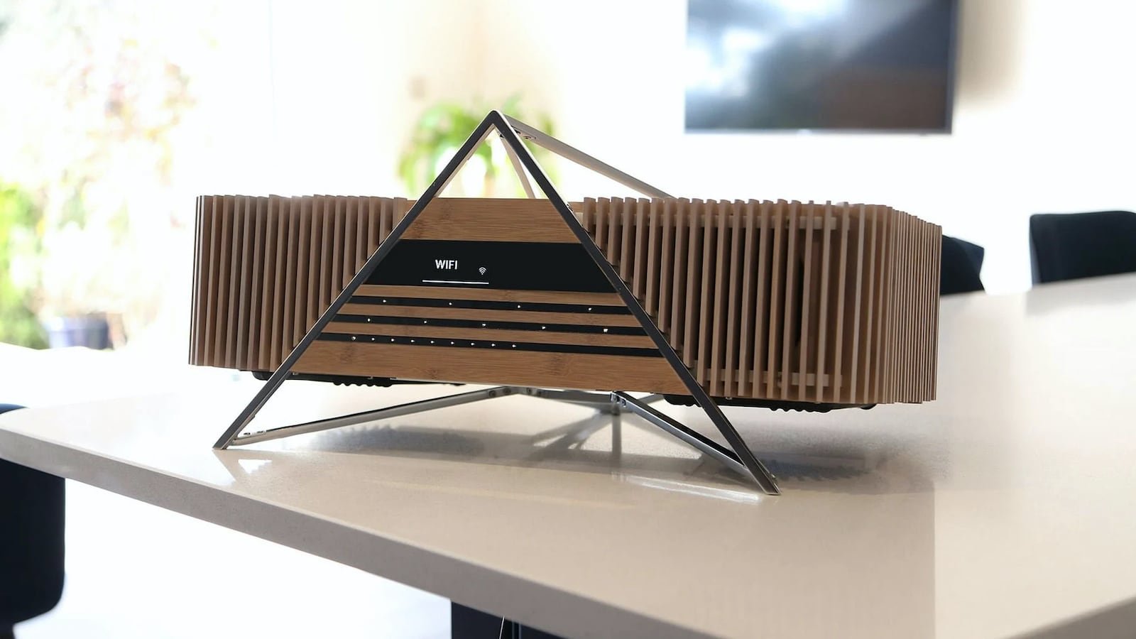 iFi Aurora Wireless Bamboo Music System is a head-turning design statement with AirPlay support