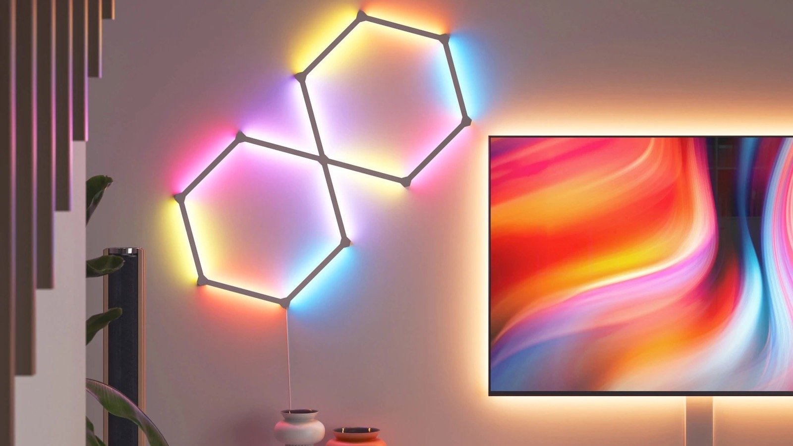 Nanoleaf Lines Squared color-changing LED bars come with modular backlit illumination