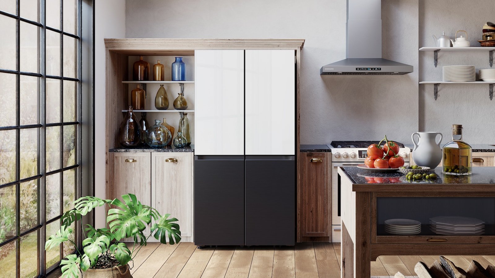 Samsung Bespoke 2021 4-Door Flex refrigerator offers customizable food management