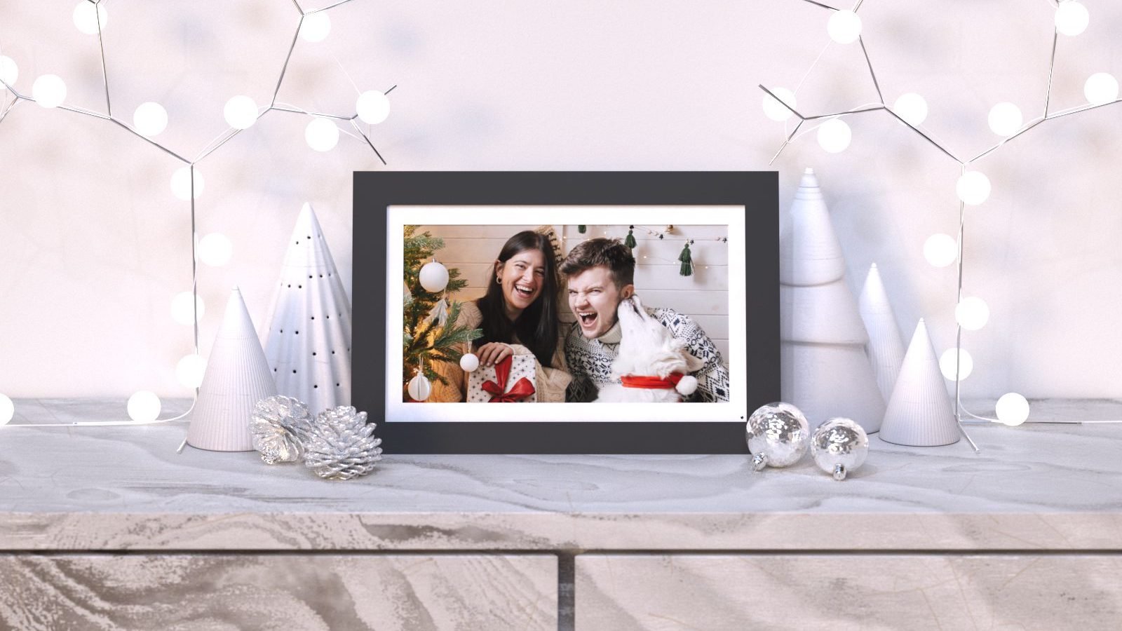 Simply Smart Home PhotoShare WiFi Digital Picture Frame holds more than 5,000 photos