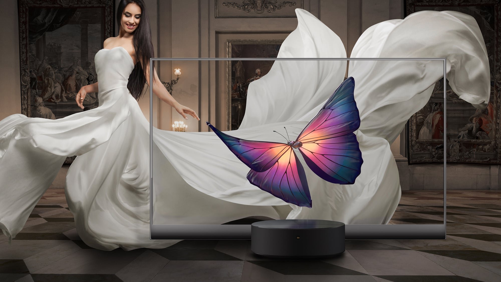 Xiaomi Mi TV LUX OLED Transparent Edition clear TV has an edge-to-edge display