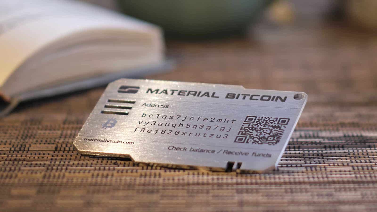 Material Bitcoin safe bitcoin wallet seed phrase protector is shock-resistant and withstands fires and floods