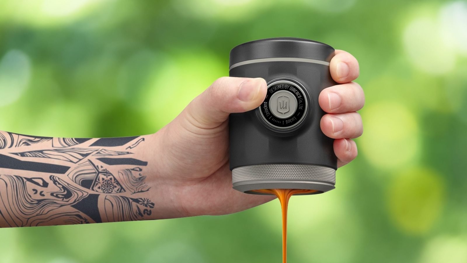 WACACO Picopresso handheld portable espresso maker creates an incredibly fine grind