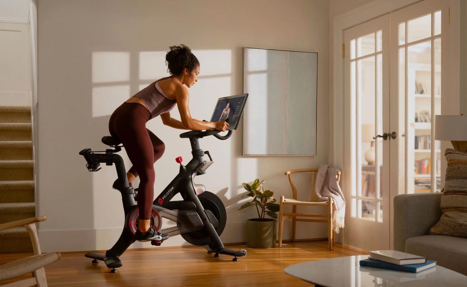 Peloton Indoor Exercise Bike gives you an intense home cardio workout