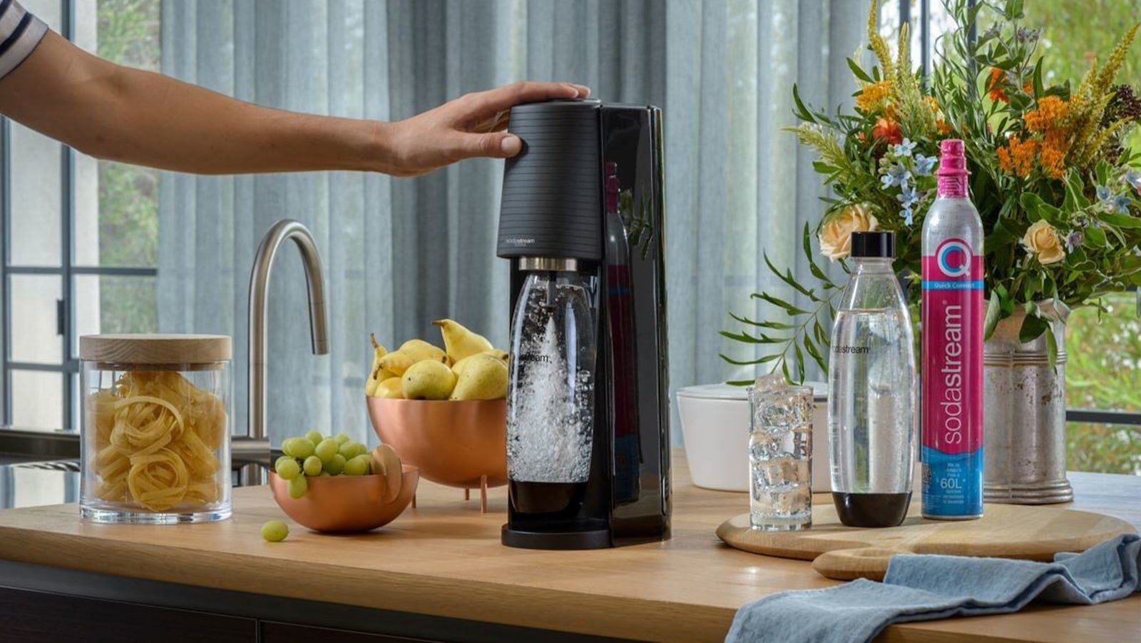 SodaStream Terra sparkling water maker lets you control your fizz level manually