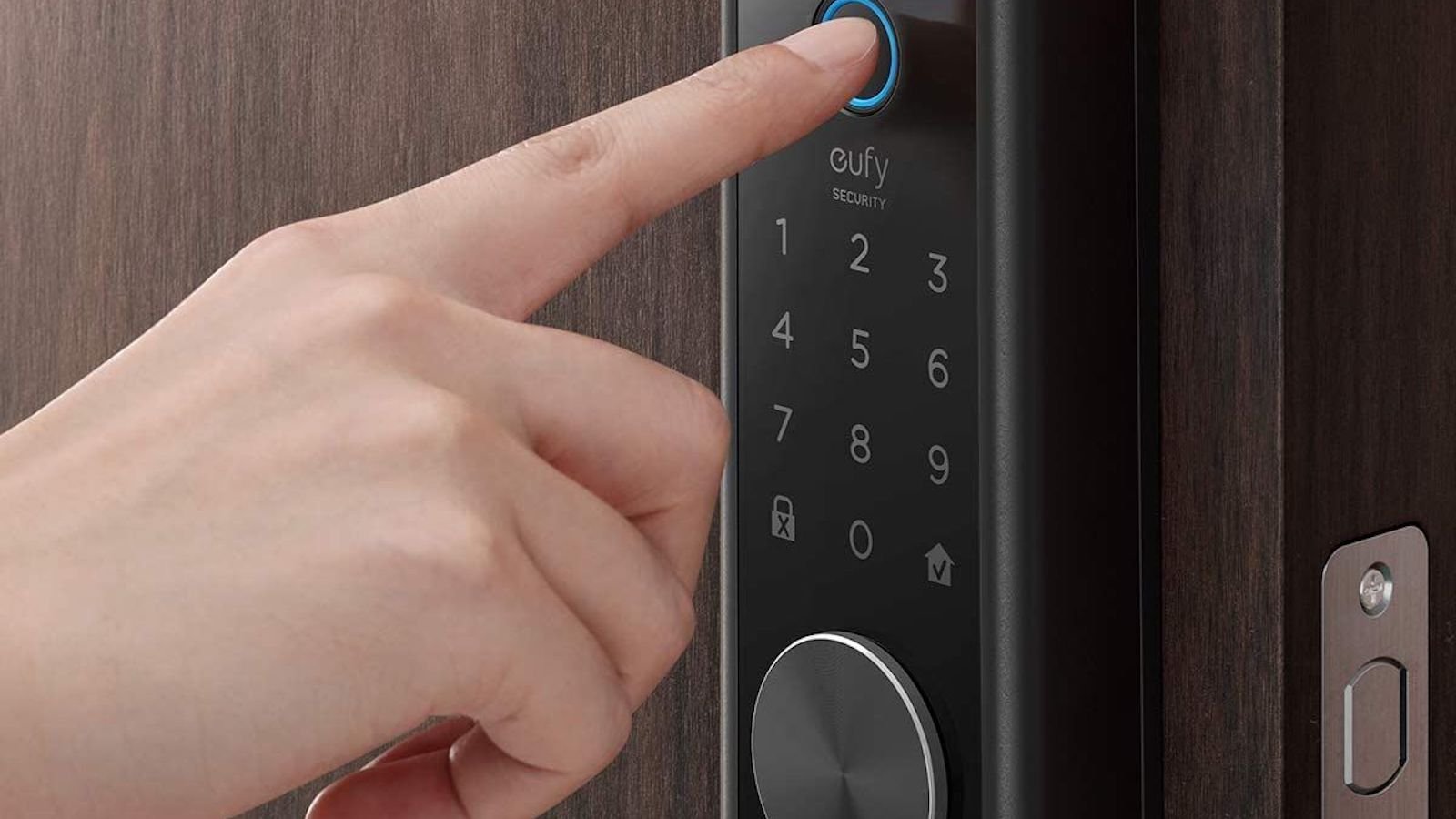 eufy Smart Lock Touch door fingerprint scanner automatically locks your door behind you