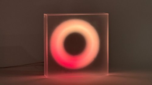 Moonside Halo Lamp with Different Light Settings and Signature Floating Ring Design