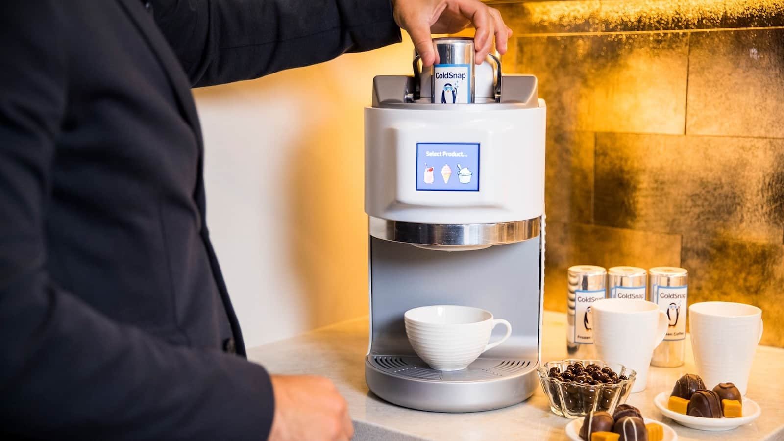 ColdSnap frozen treat machine makes ice-cold food in just four steps