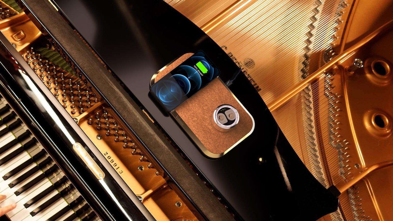 Volonic Valet 3 limited-edition wireless charging device is made of solid 18K yellow gold