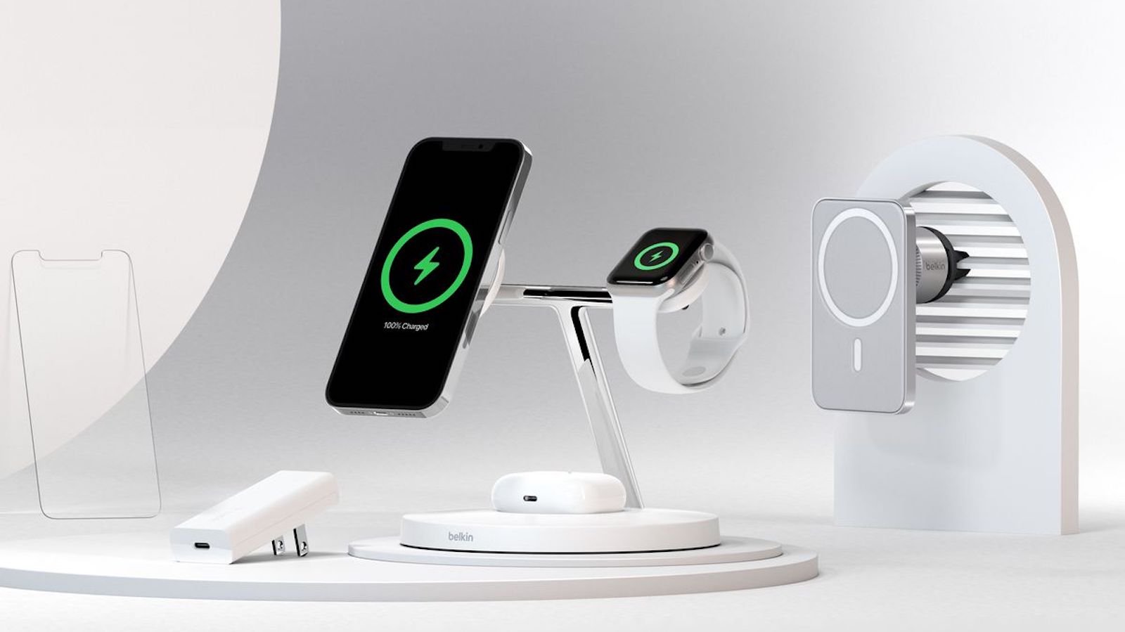 Belkin BOOST↑CHARGE PRO MagSafe 3-in-1 Wireless Charger delivers the fastest charge