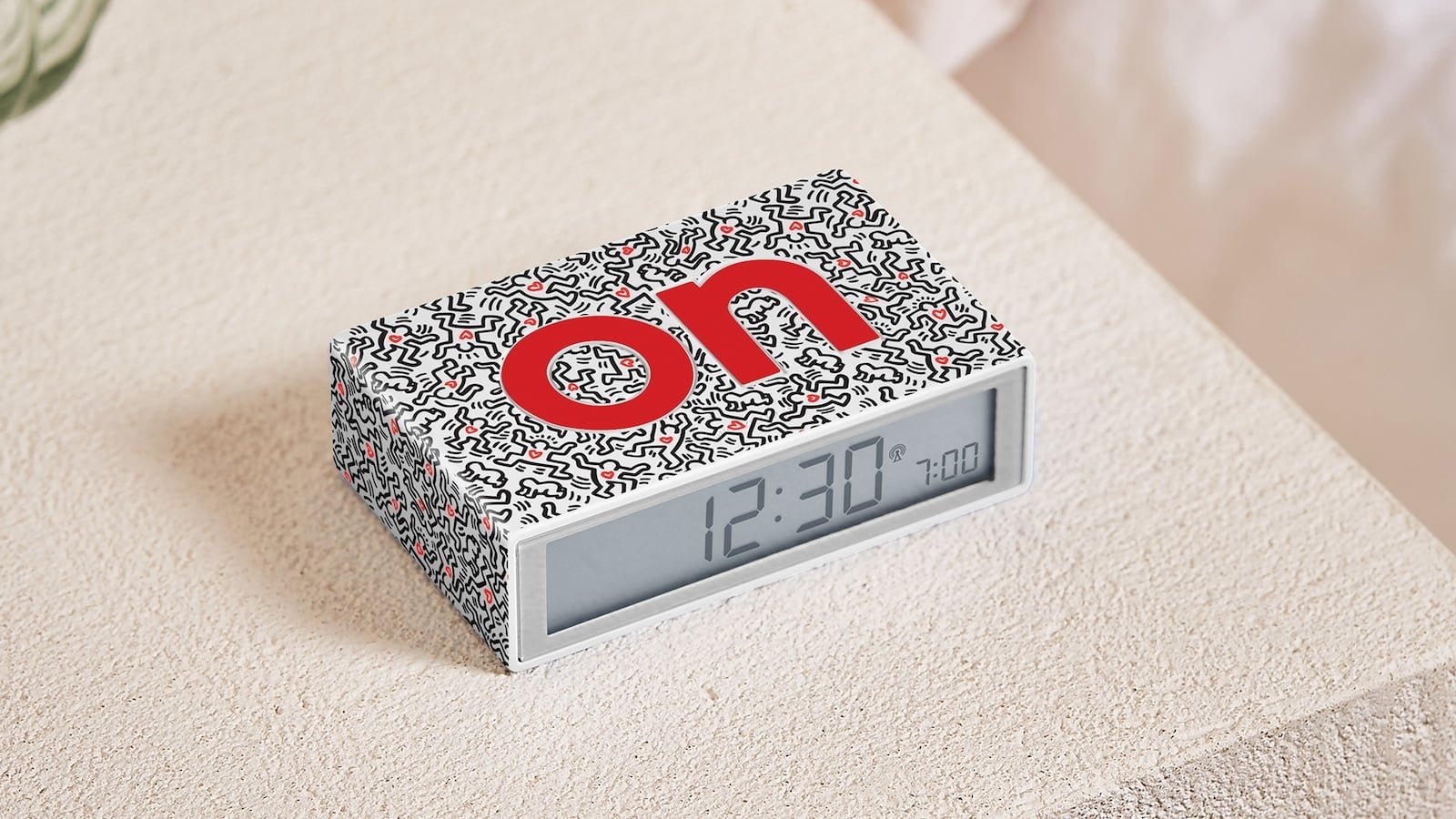 Lexon x Keith Haring collection includes a flip alarm clock, a portable speaker & more