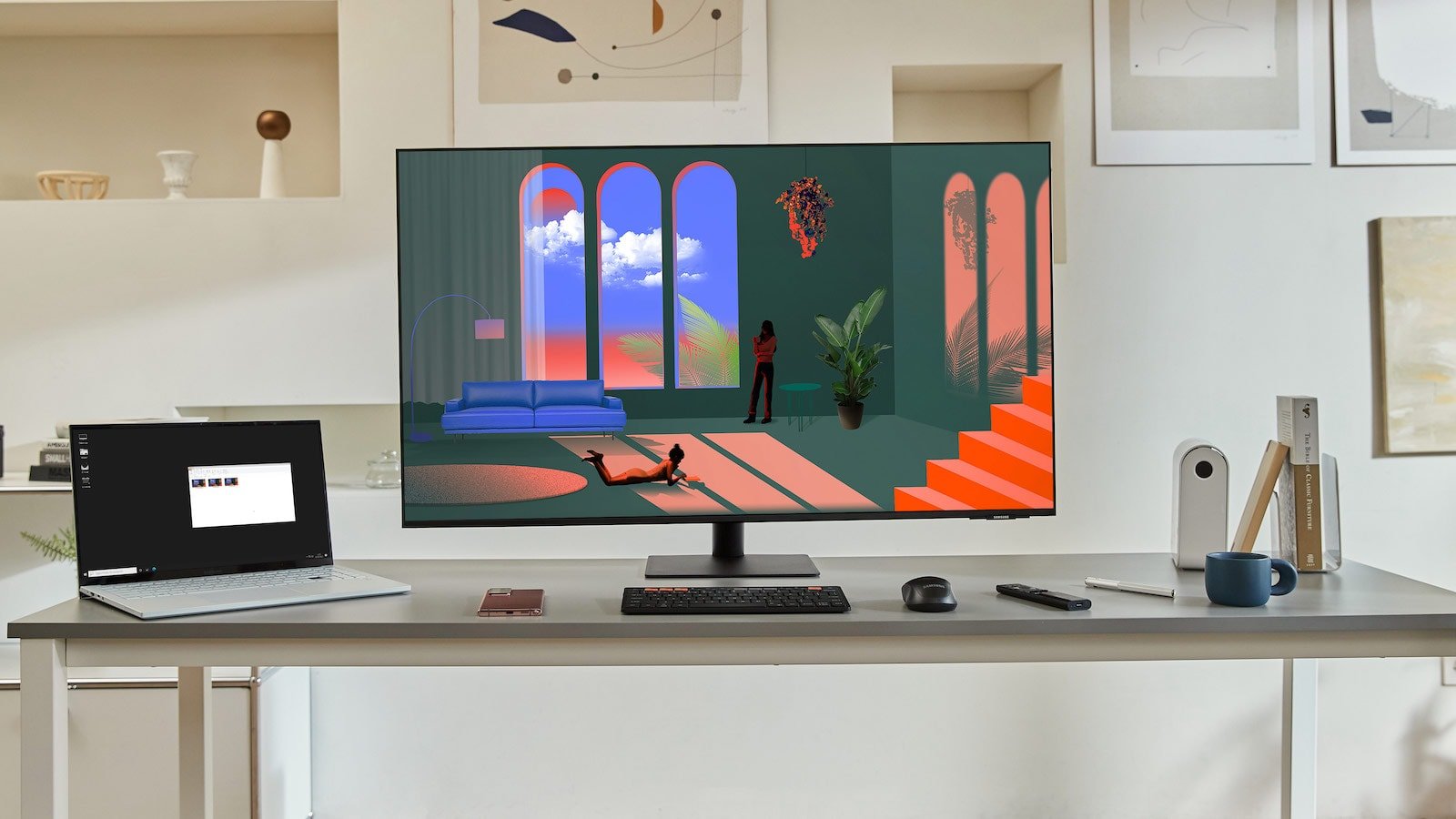 Samsung M7 Smart Monitor now includes a large 43-inch UHD model with a borderless design
